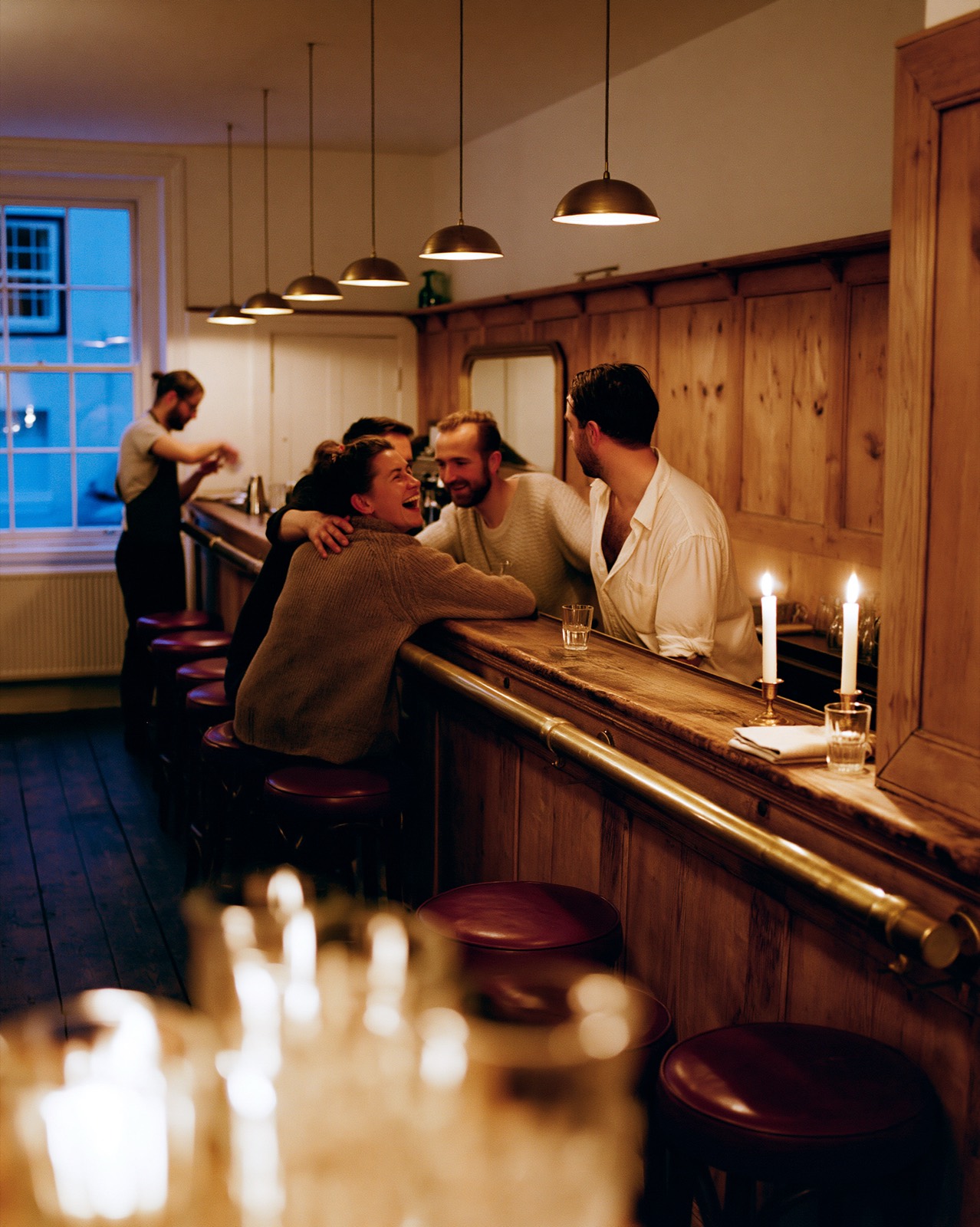 Bar at dusk